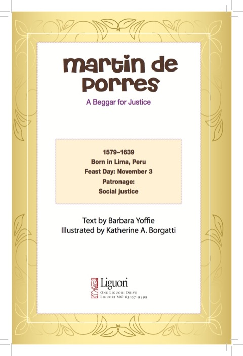 Cover image for book Martin de Porres: A Beggar for Justice