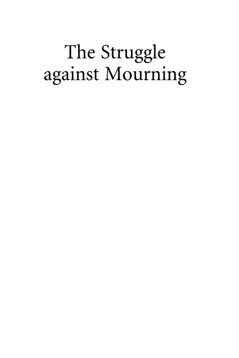 Cover image for book The Struggle Against Mourning