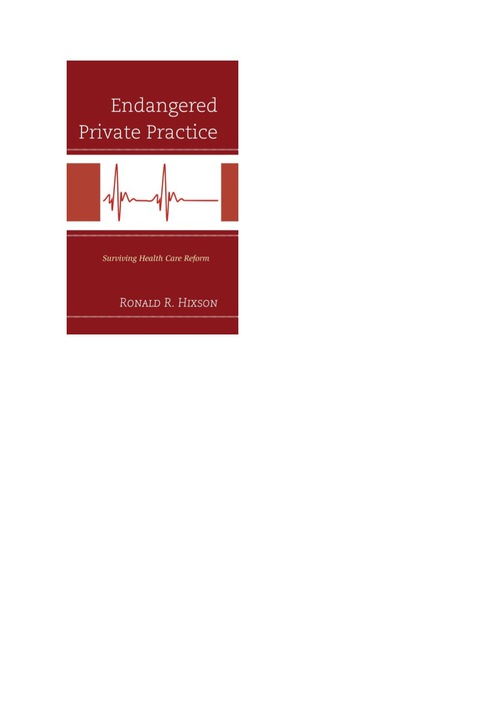 Cover image for book Endangered Private Practice