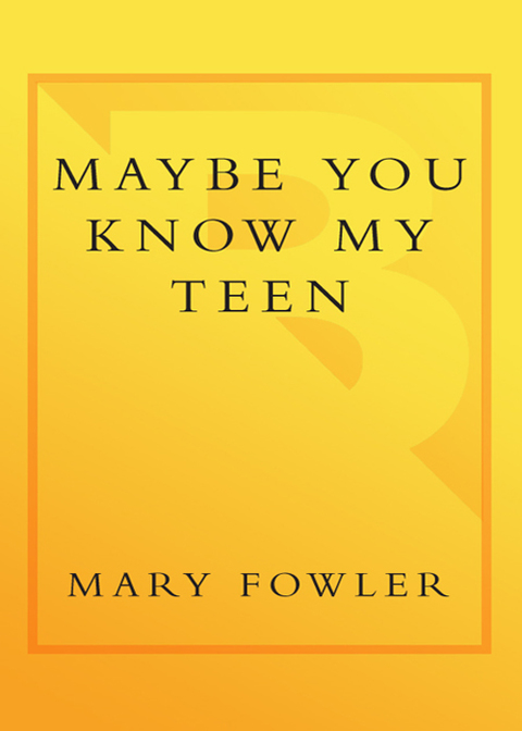 Cover image for book Maybe You Know My Teen