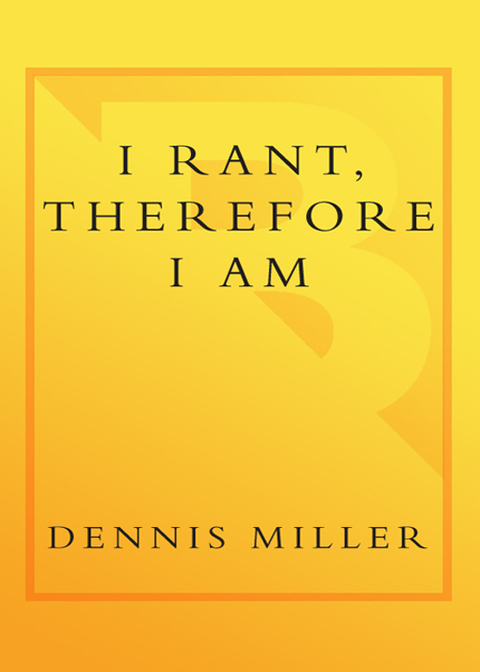 Cover image for book I Rant, Therefore I Am