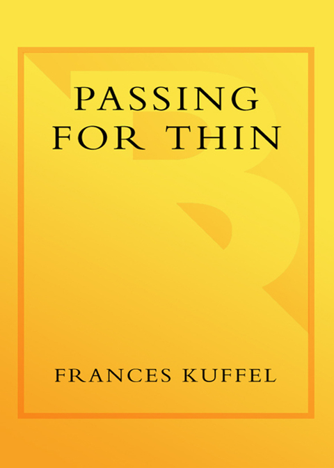 Cover image for book Passing for Thin