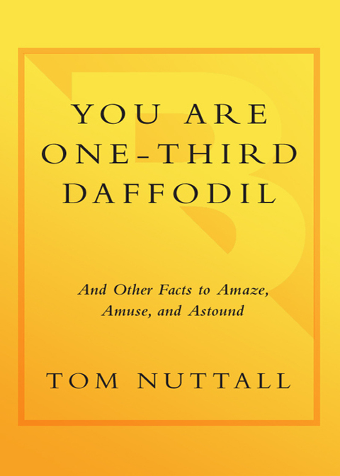 Cover image for book You Are One-Third Daffodil