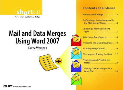 Cover image for book Mail and Data Merges Using Word 2007 (Digital Short Cut)