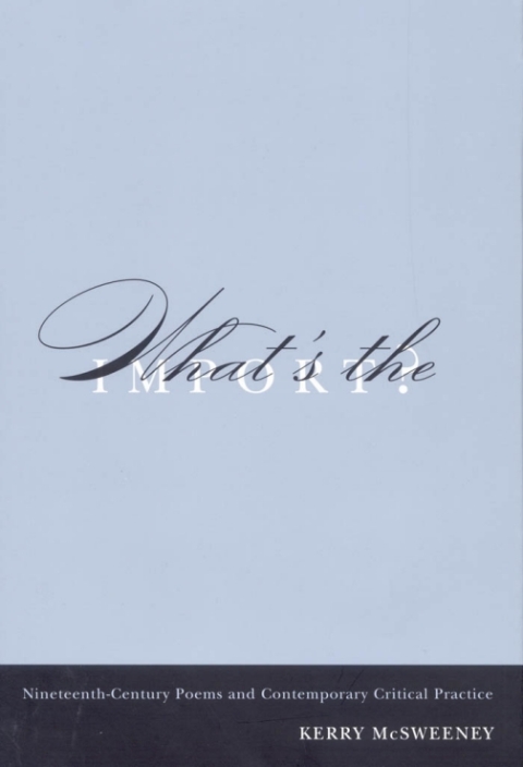 Cover image for book What's the Import?