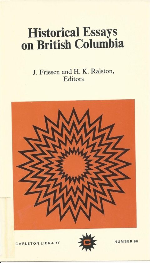 Cover image for book Historical Essays on British Columbia