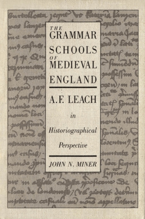 Cover image for book Grammar Schools of Medieval England