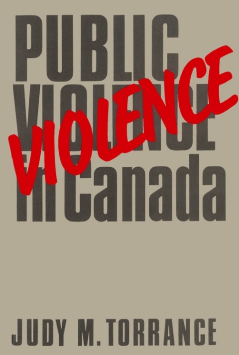 Cover image for book Public Violence in Canada, 1867-1982