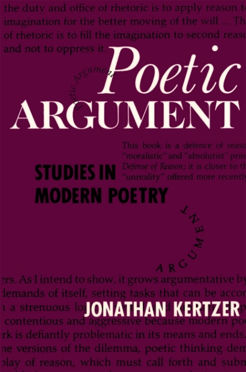 Cover image for book Poetic Argument