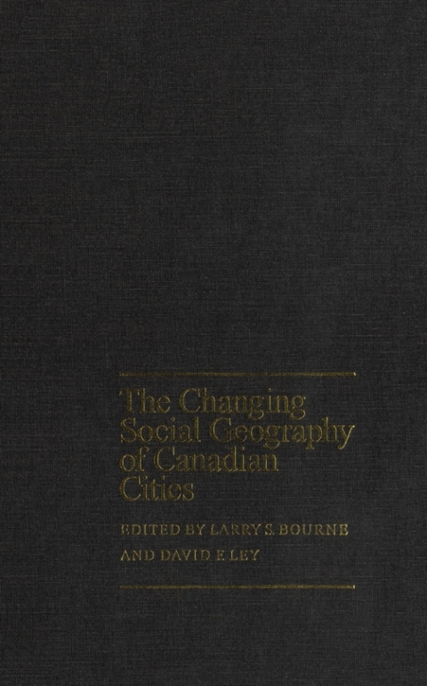 Changing Social Geography of Canadian Cities 