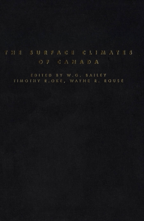 Cover image for book Surface Climates of Canada