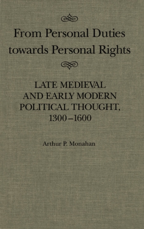 Cover image for book From Personal Duties Towards Personal Rights