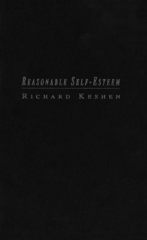 Cover image for book Reasonable Self-Esteem