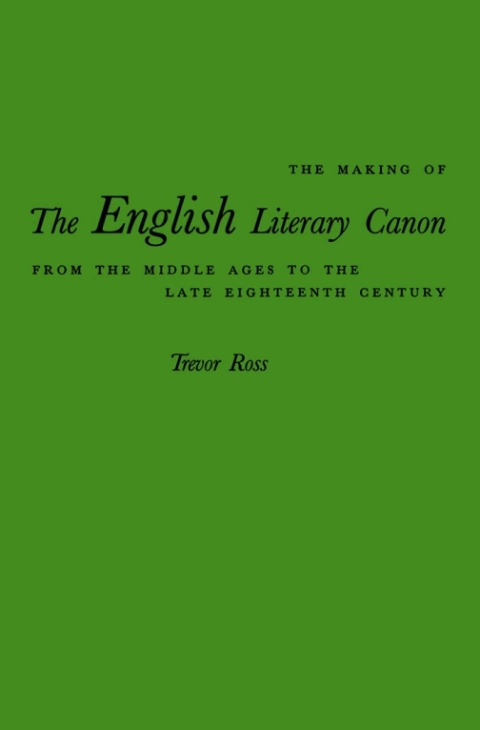Cover image for book Making of the English Literary Canon