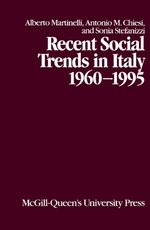 Cover image for book Recent Social Trends in Italy, 1960-1995