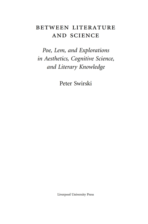 Between Literature and Science 
