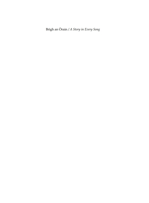 Brigh an Òrain - A Story in Every Song 