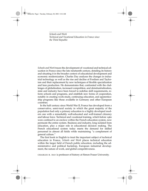 Cover image for book Schools and Work