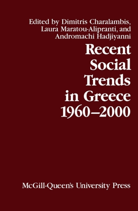 Cover image for book Recent Social Trends in Greece, 1960-2000