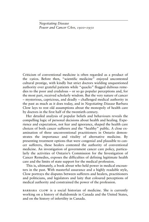 Cover image for book Negotiating Disease