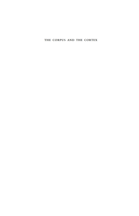 Cover image for book Corpus and the Cortex