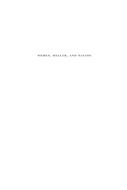 Women, Health, and Nation 