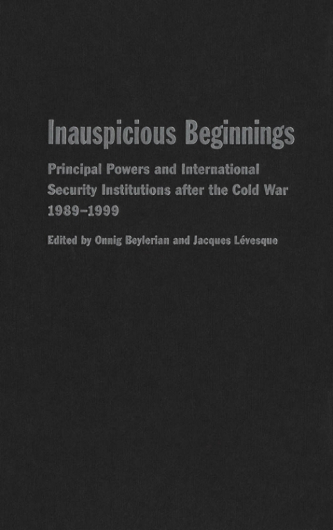 Cover image for book Inauspicious Beginnings
