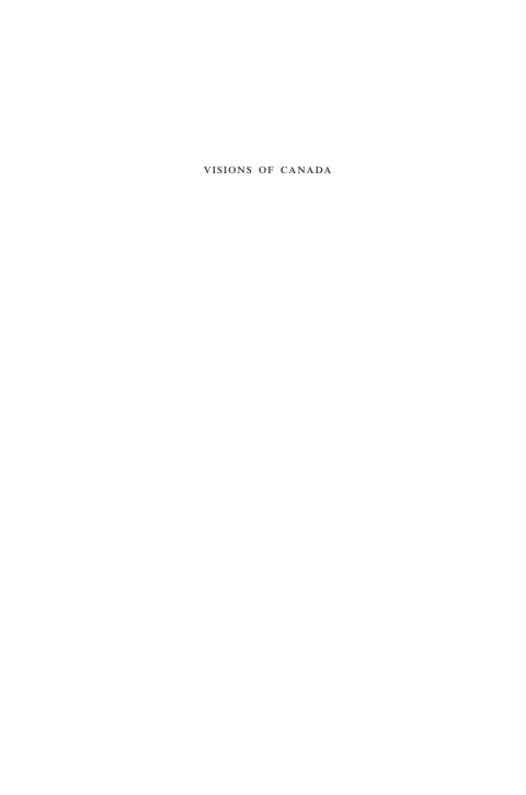 Cover image for book Visions of Canada