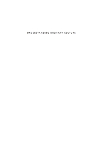 Cover image: Understanding Military Culture 9780773526648