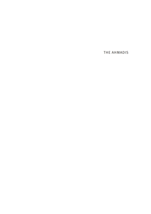 Cover image for book Ahmadis