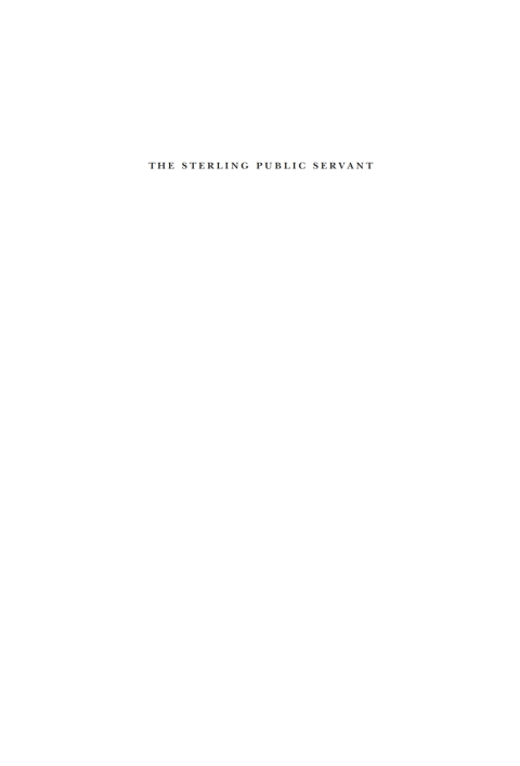 Cover image for book Sterling Public Servant