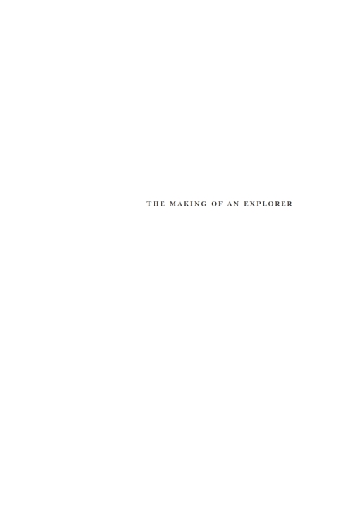 Cover image for book Making of an Explorer