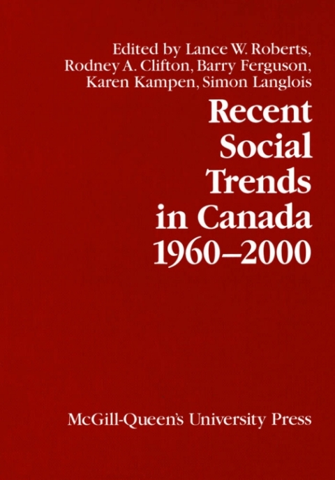 Cover image for book Recent Social Trends in Canada, 1960-2000