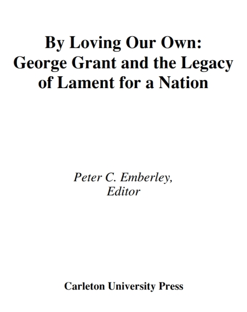 Cover image for book By Loving our Own