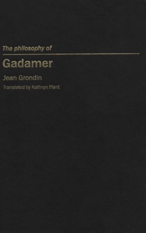 Cover image for book Philosophy of Gadamer