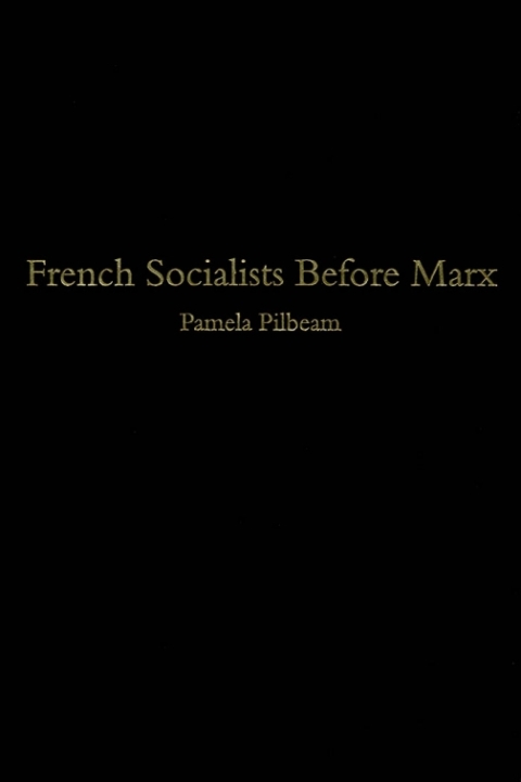 Cover image for book French Socialists before Marx