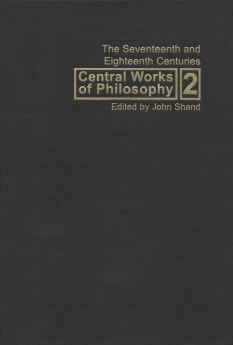 Cover image for book Central Works of Philosophy, Volume 2