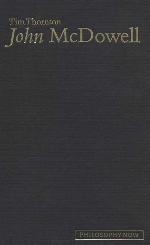 Cover image for book John McDowell