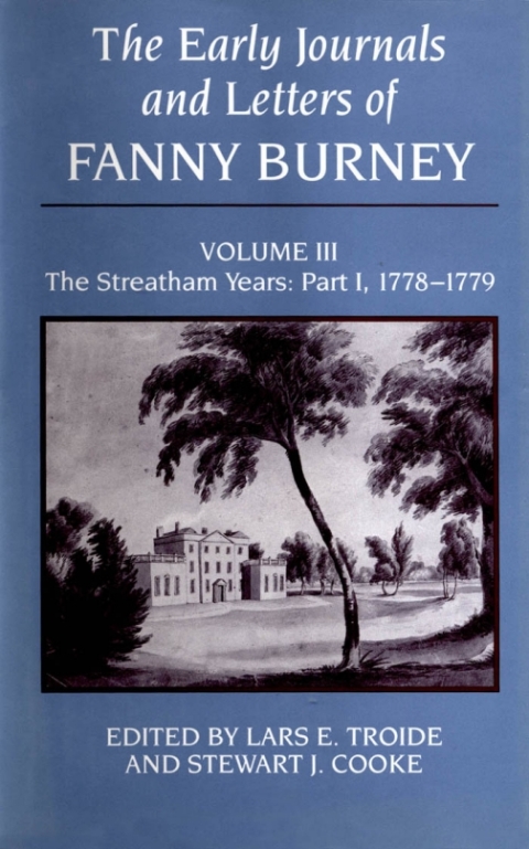 Cover image for book Early Journals and Letters of Fanny Burney, Volume 3