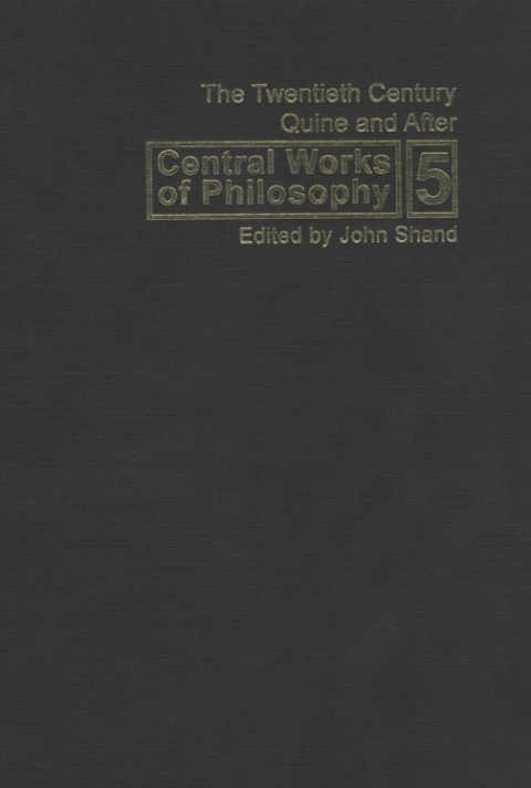 Cover image for book Central Works of Philosophy, Volume 5