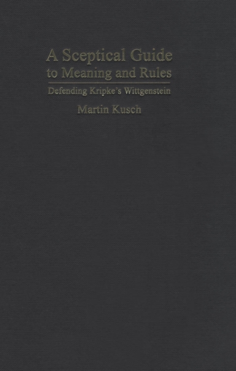 Cover image for book Sceptical Guide to Meaning and Rules
