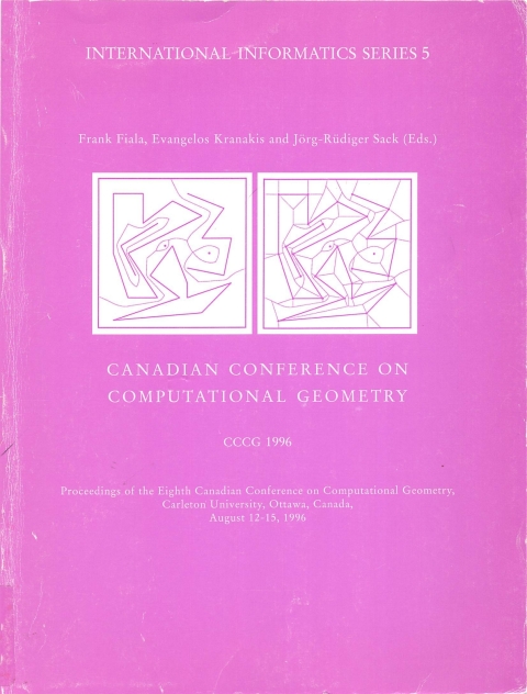 Cover image for book Canadian Conference on Computational Geometry