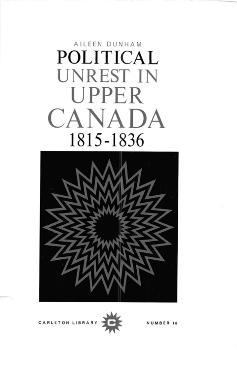 Cover image for book Political Unrest in Upper Canada, 1815-1836