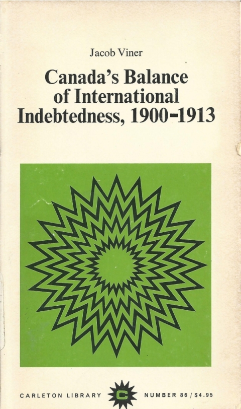 Cover image for book Canada's Balance of International Indebtedness, 1900-1913