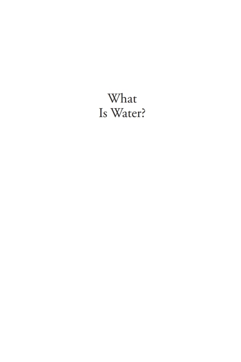 Cover image for book What Is Water?