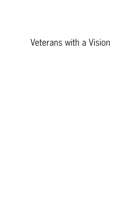 Cover image for book Veterans with a Vision