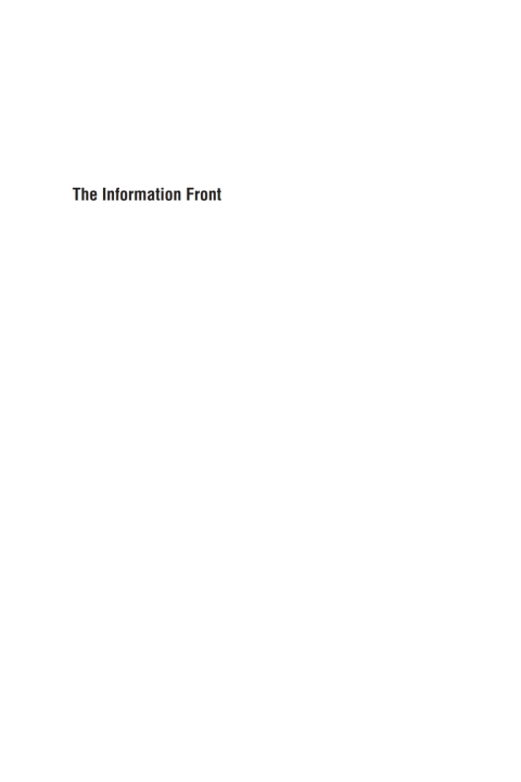 Cover image for book The Information Front