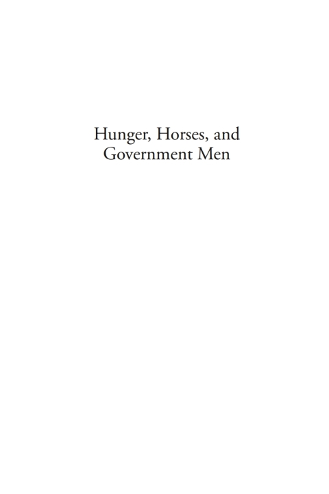 Cover image for book Hunger, Horses, and Government Men