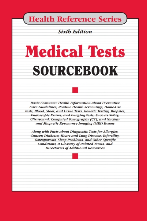 Cover image for book Medical Tests Sourcebook, 6th