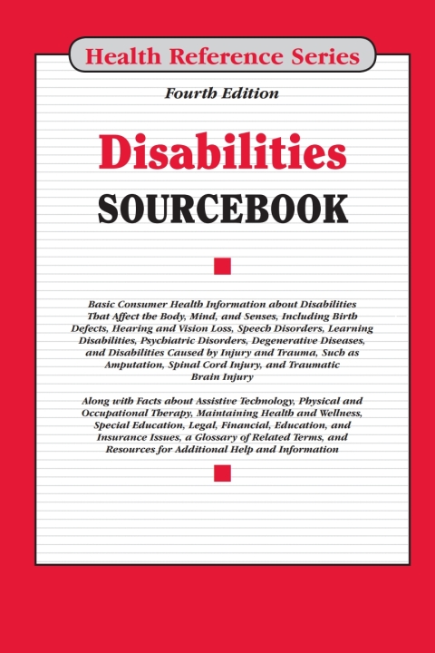 Cover image for book Disabilities Sourcebook, 4th